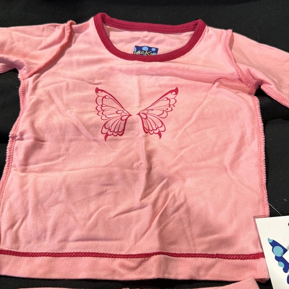 NWT 3-6 months kickee pants bamboo pajama set - Picture 2 of 5